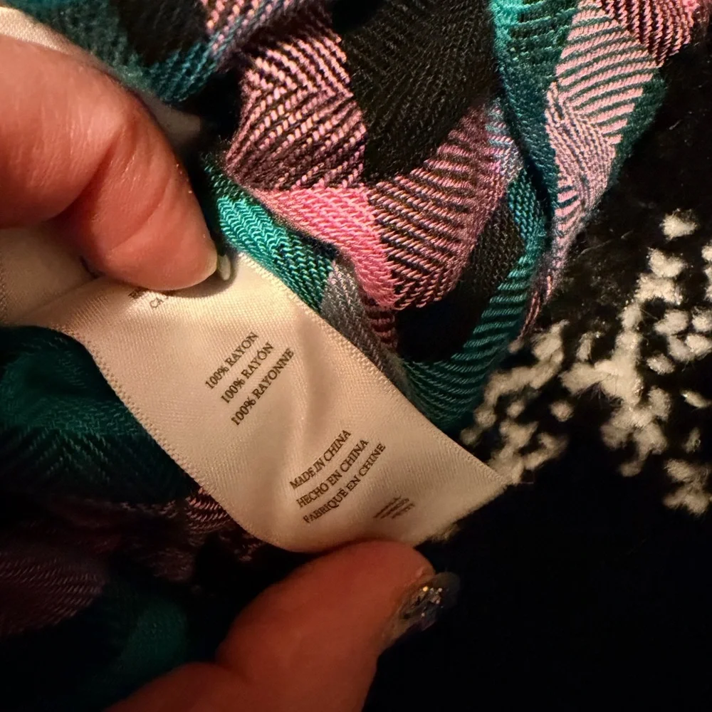 Rails Colorful Plaid Shirt in Blue, Pink, and Black - Picture 4 of 4